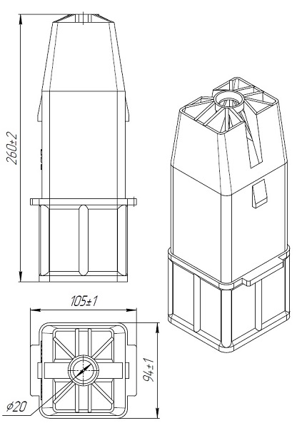 Бутылконоситель (корзина) для бутыломоечных машин типа TERMA 28 NATE
